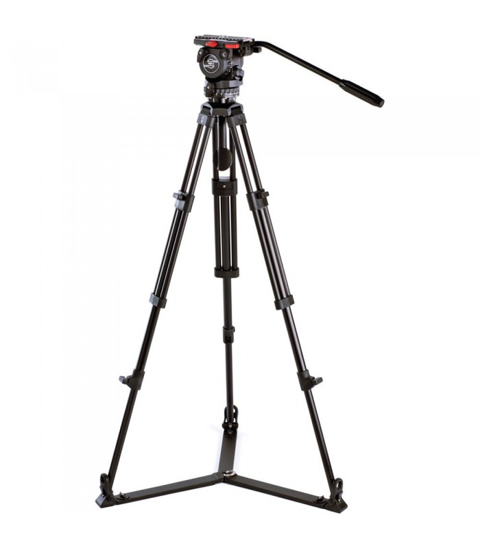 برسی Sachtler 0771 Aluminum Tripod System with FSB 8 Head. ENG 752 D Legs & Ground Level Spreader