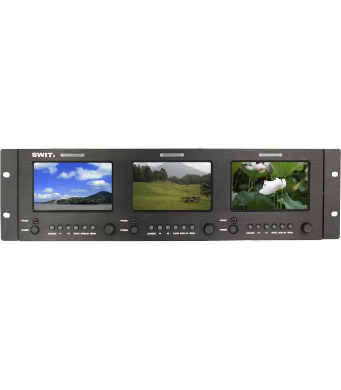 برسی SWIT M-1051H Triple 5" 3G SDI/HDMI LCD Monitor (3 RU)