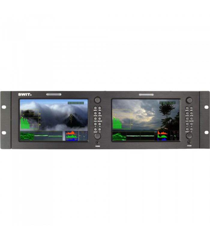 برسی SWIT M-1071F Dual 7" HD/SDI and HDMI Waveform LCD Monitor (3 RU)