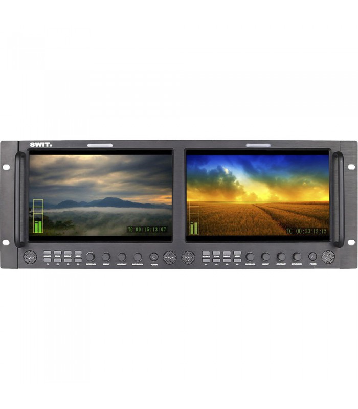 برسی SWIT M-1092H Dual 9" Full HD SDI/HDMI Rack LCD Monitor