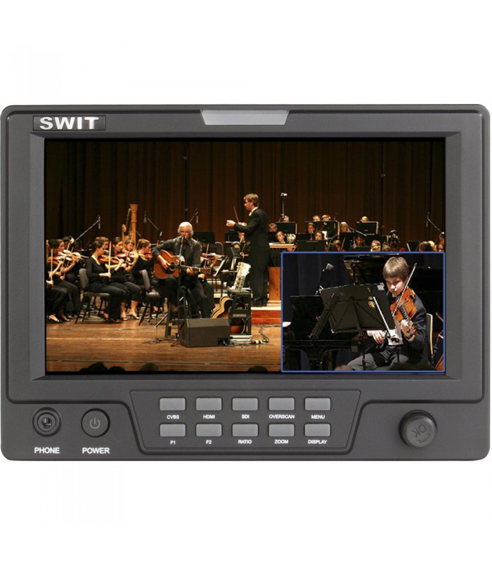 برسی SWIT S-1071F (EFP) 7" EFP Field LCD Monitor with Picture-in-Picture Function and Dual HD Video Input