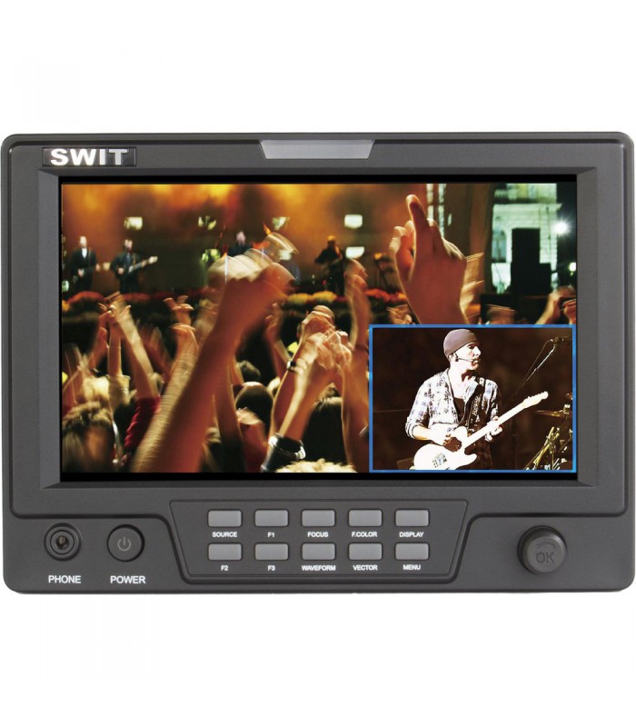 برسی SWIT S-1071H (EFP) 7" EFP Field LCD Monitor with Picture-in-Picture Function and Single 3GHD Video Input