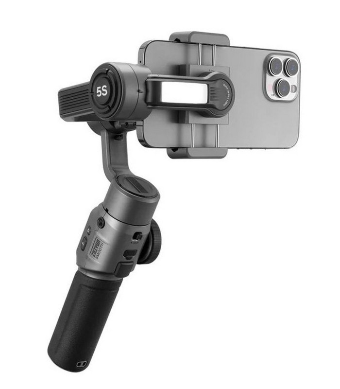 برسی گیمبال ژیون اسموت مدل Zhiyun Smooth 5S - رنگ خاکستری