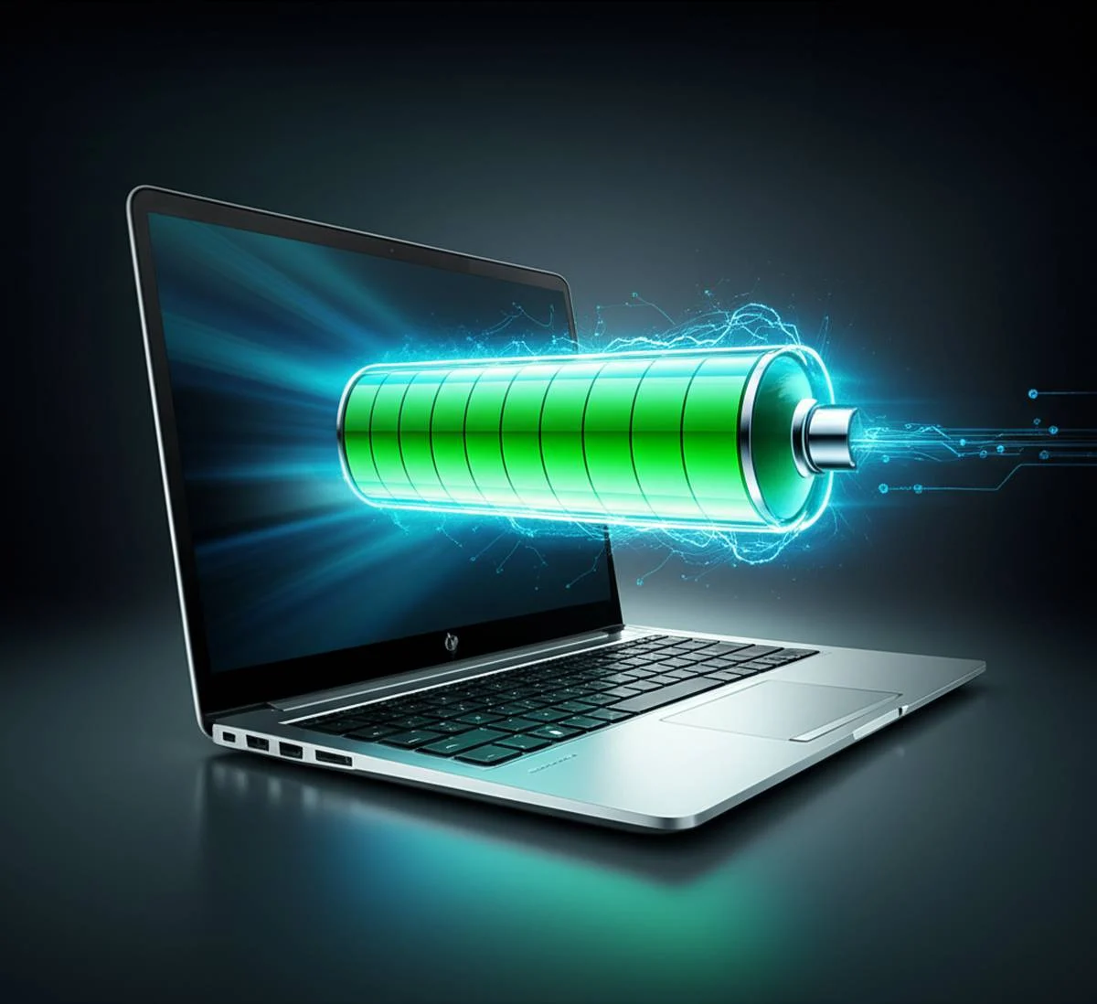 مدت زمان نگه داشتن شارژ باتری لپ تاپ hp