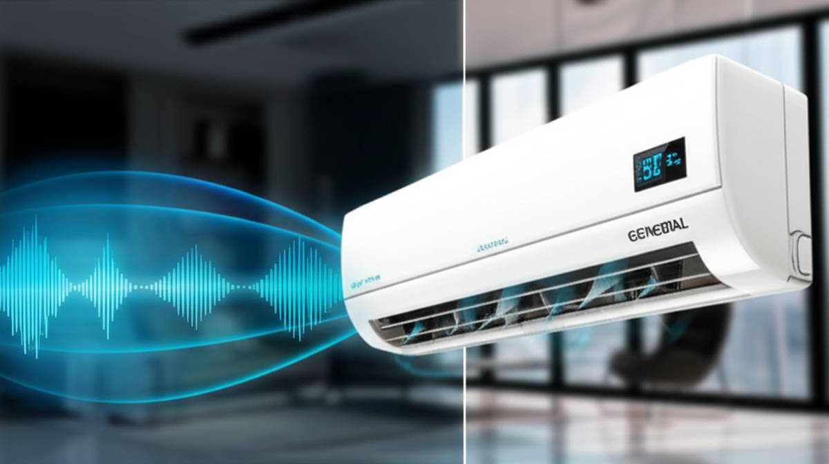 صدای کولر گازی 30000 اجنرال چقدر است؟ بررسی نویز و سکوت دستگاه